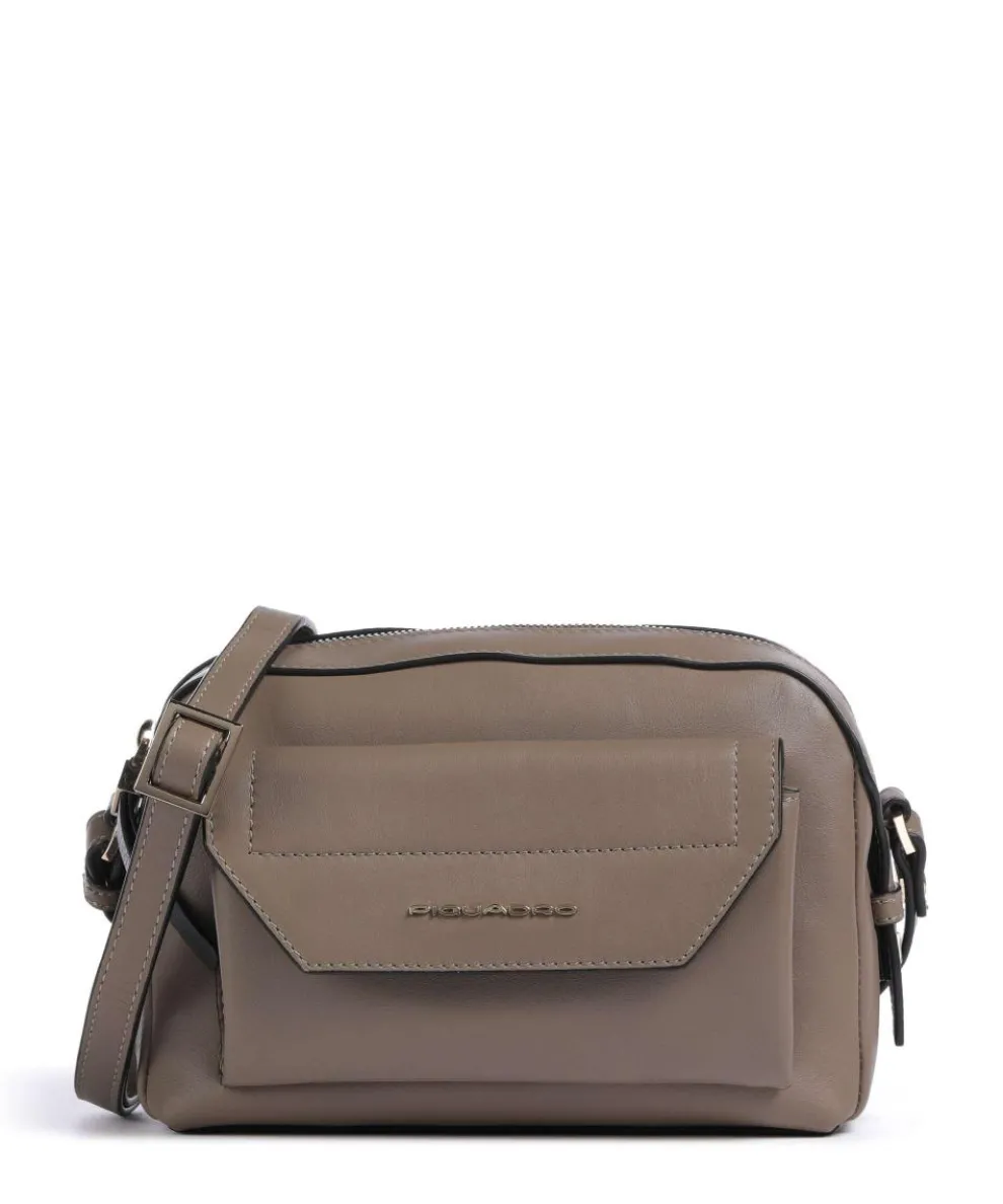 Circle Umhängetasche fein genarbtes Rindsleder taupe