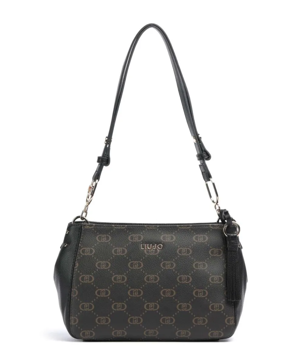 Cirry M Schultertasche Lederimitat schwarz/braun