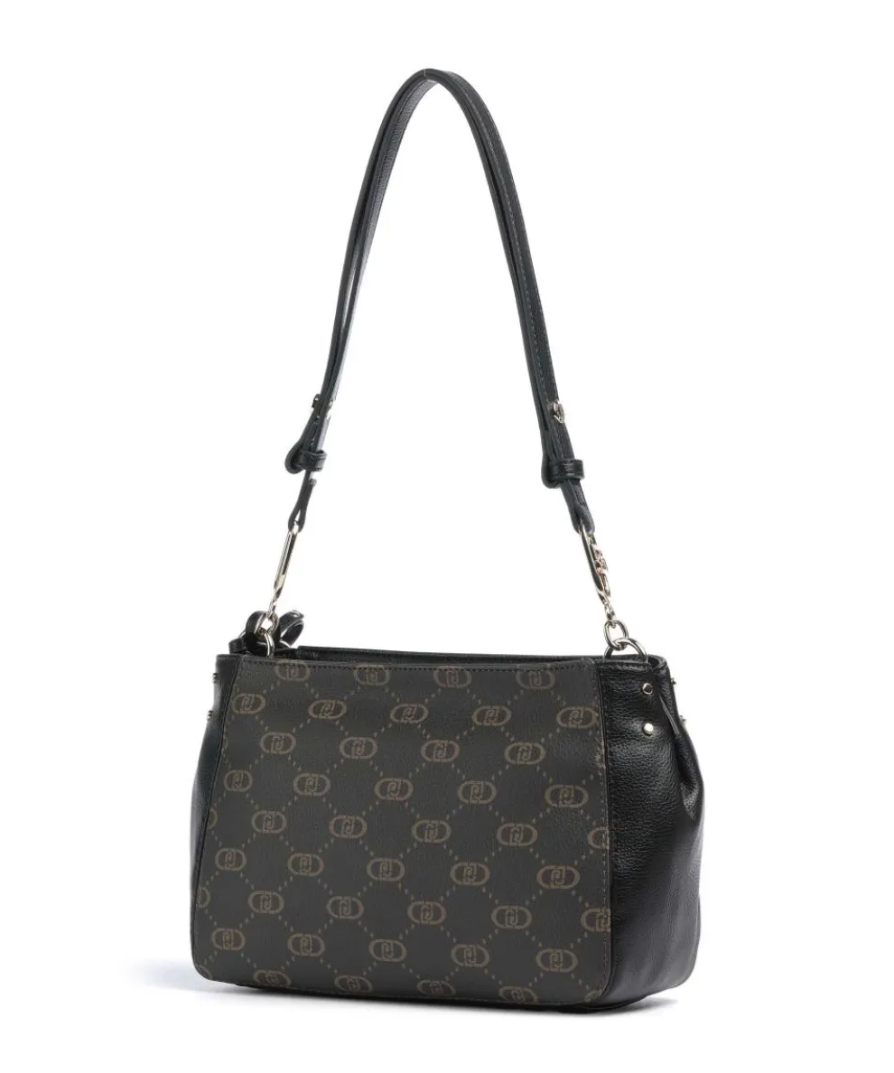 Cirry M Schultertasche Lederimitat schwarz/braun