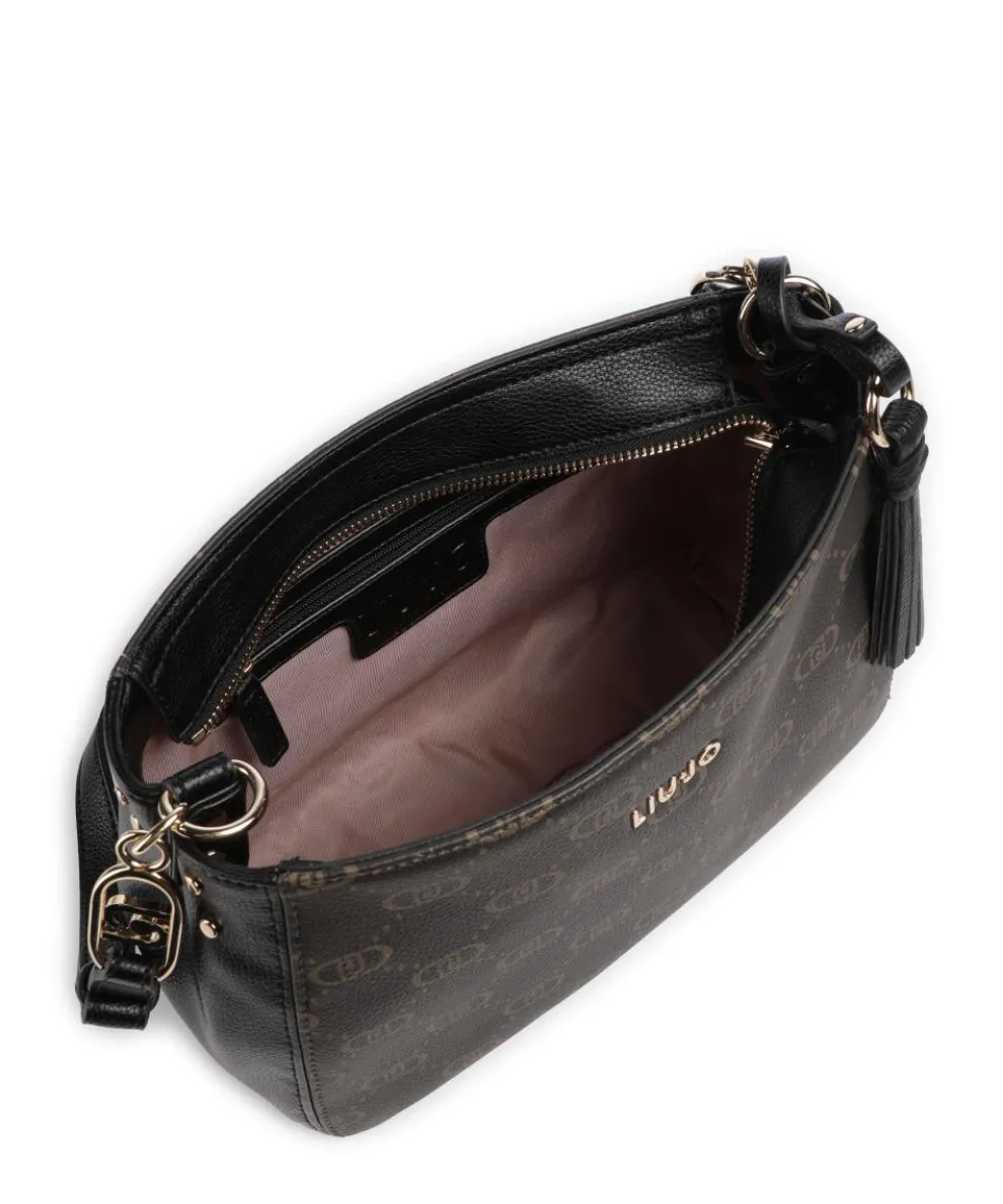 Cirry M Schultertasche Lederimitat schwarz/braun