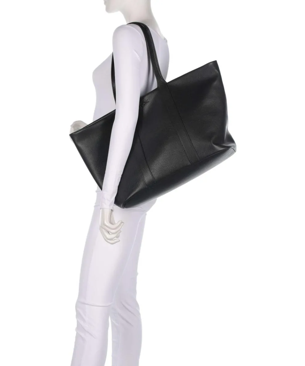 City Court Shopper genarbtes Rindsleder schwarz