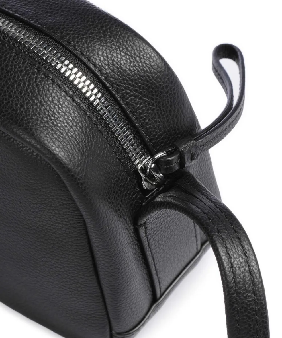 City Court Umhängetasche genarbtes Rindsleder schwarz