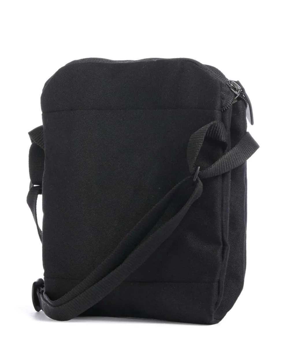 City Umhängetasche recyceltes Nylon schwarz