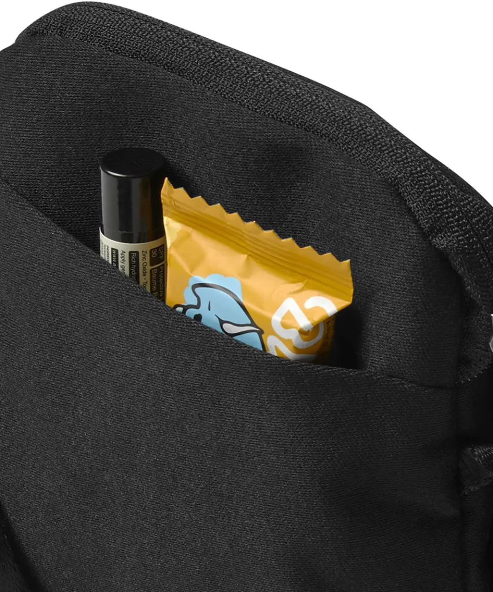 City Umhängetasche recyceltes Nylon schwarz