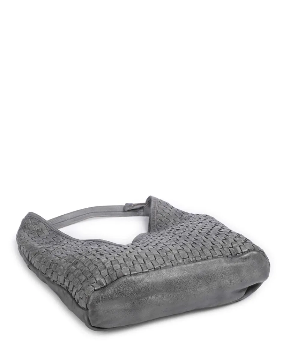 Venusweg 2 Schultertasche genarbtes Rindsleder grau