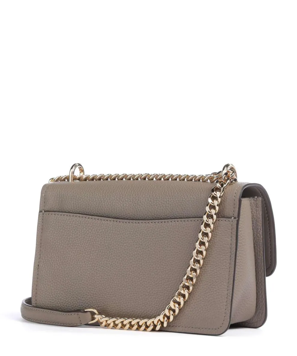 Claire Large Schultertasche genarbtes Rindsleder taupe