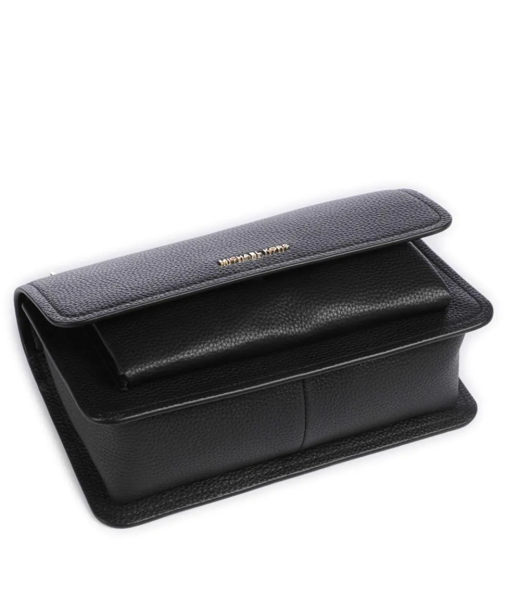 Claire Large Schultertasche genarbtes Rindsleder schwarz