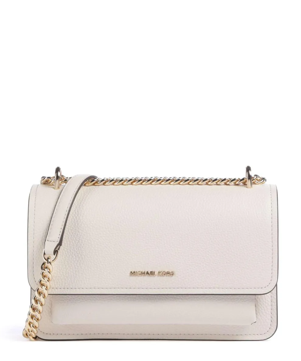 Claire Large Schultertasche genarbtes Rindsleder elfenbein