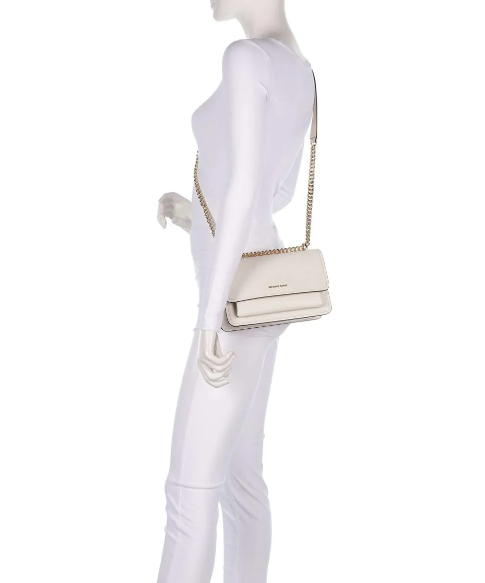 Claire Large Schultertasche genarbtes Rindsleder elfenbein