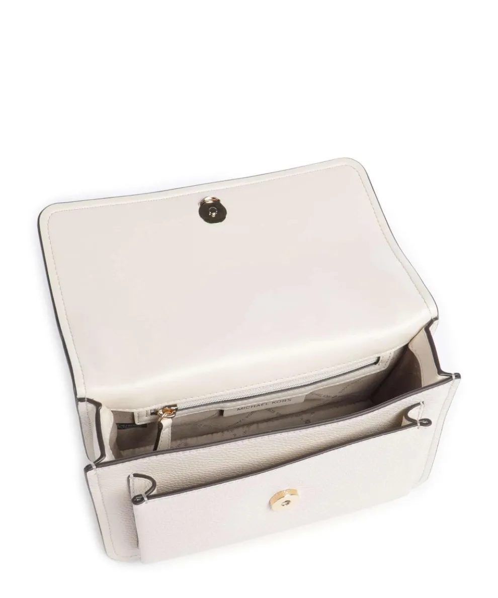 Claire Large Schultertasche genarbtes Rindsleder elfenbein