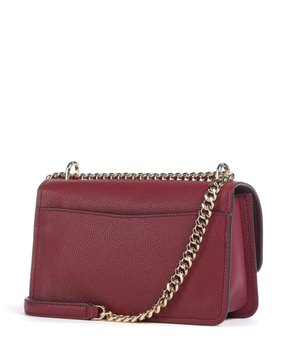 Claire Large Schultertasche genarbtes Rindsleder wein