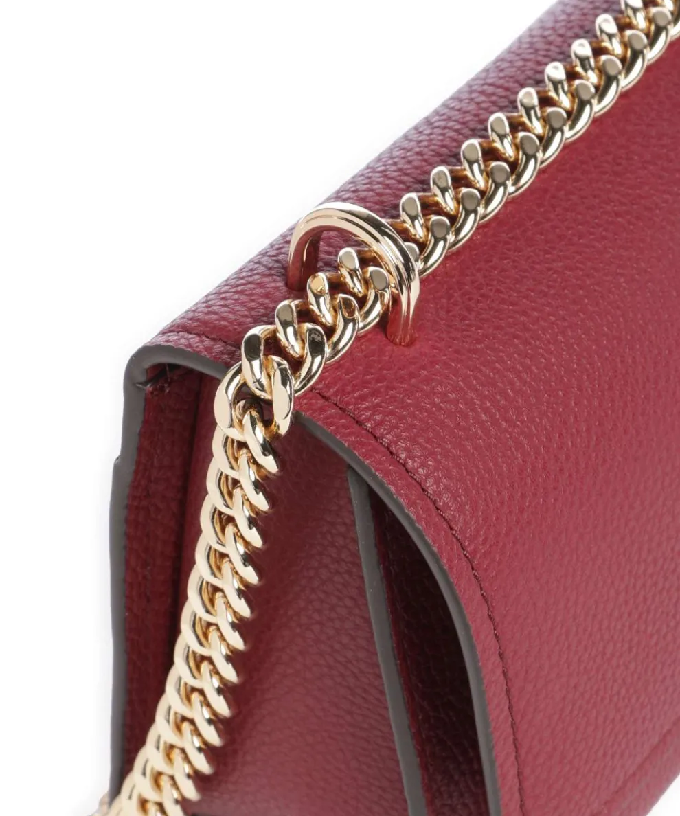 Claire Large Schultertasche genarbtes Rindsleder wein