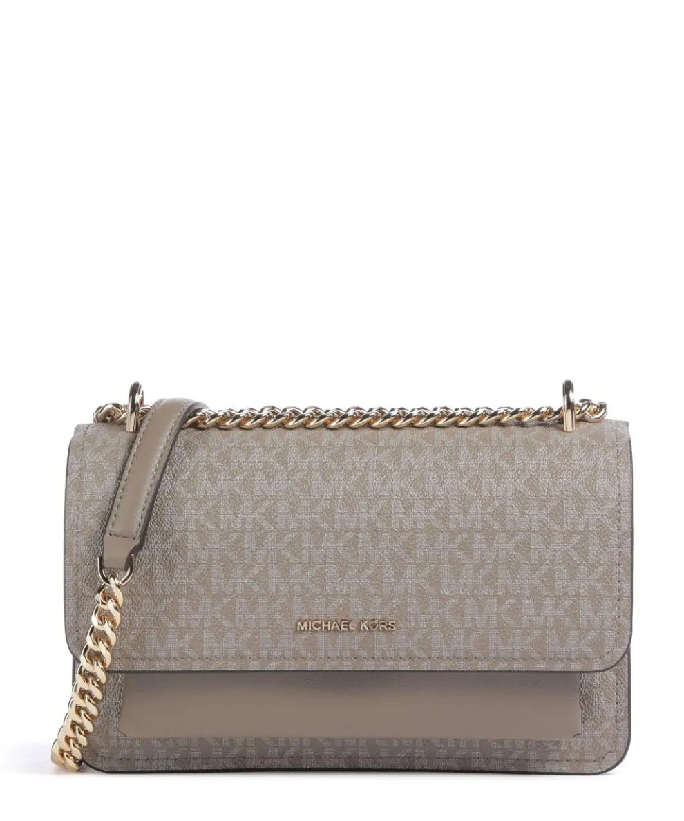 Claire Schultertasche Lederimitat taupe