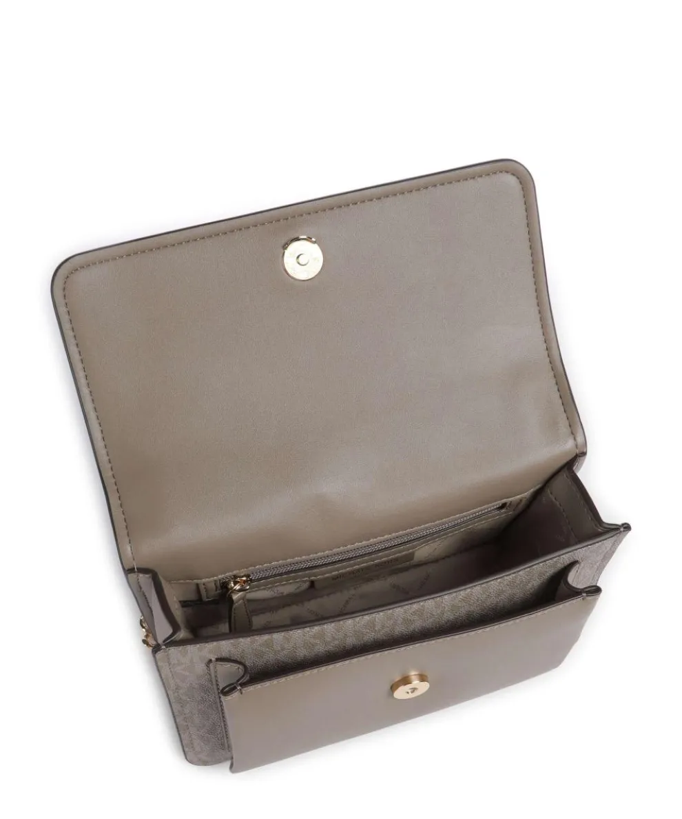 Claire Schultertasche Lederimitat taupe