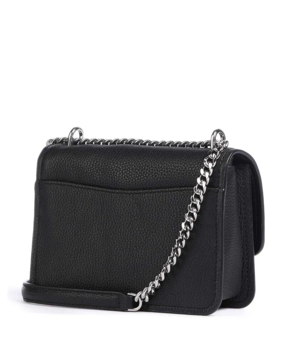 Claire Small Schultertasche genarbtes Rindsleder schwarz