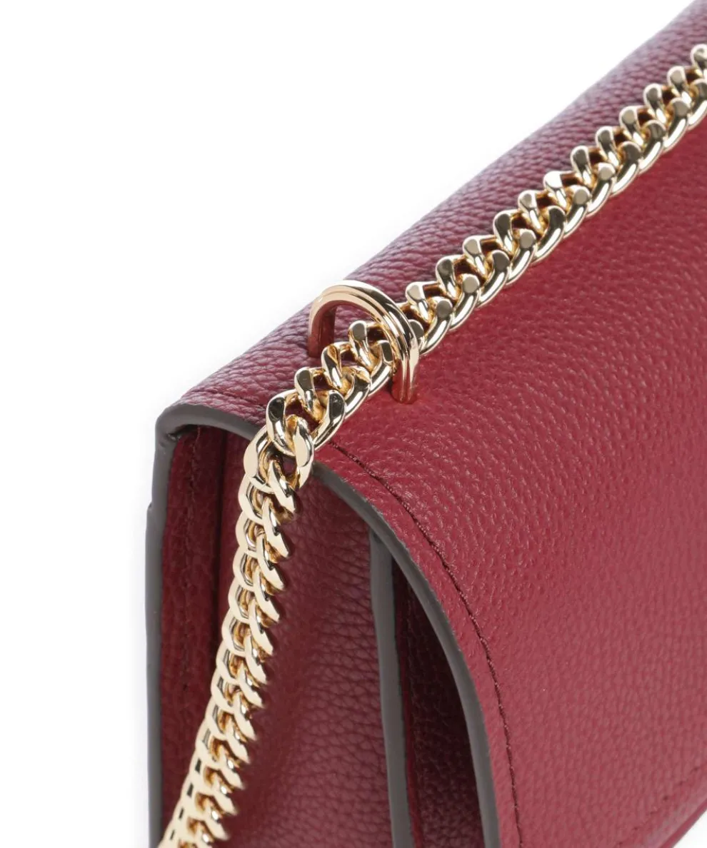 Claire Small Schultertasche genarbtes Rindsleder wein