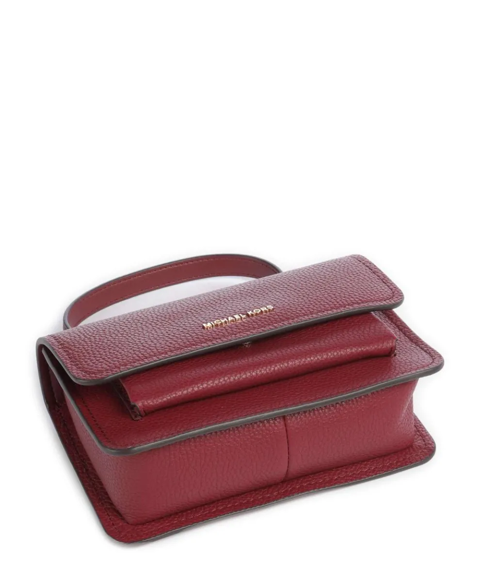 Claire Small Schultertasche genarbtes Rindsleder wein