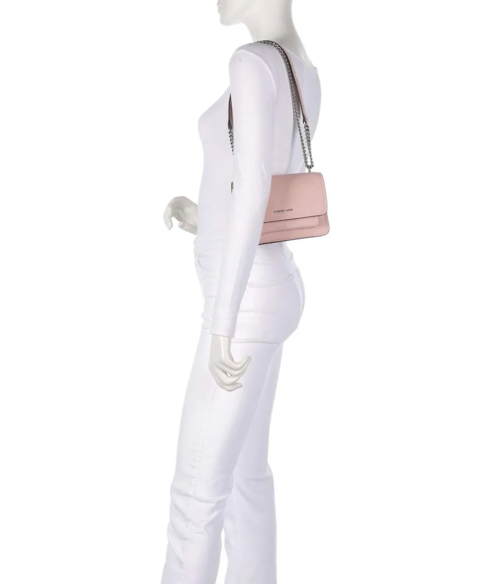 Claire Small Schultertasche genarbtes Rindsleder rosa