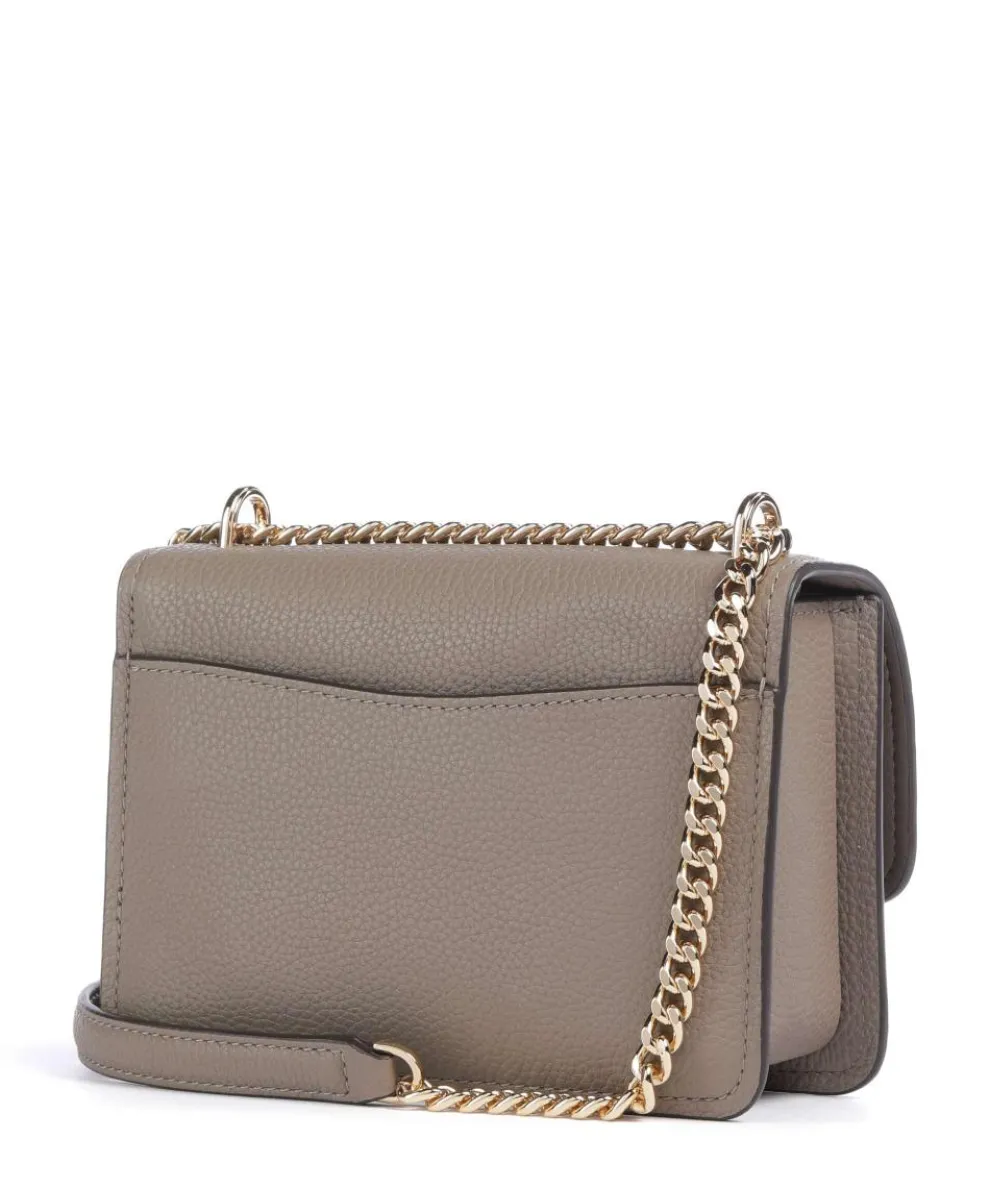 Claire Small Schultertasche genarbtes Rindsleder taupe