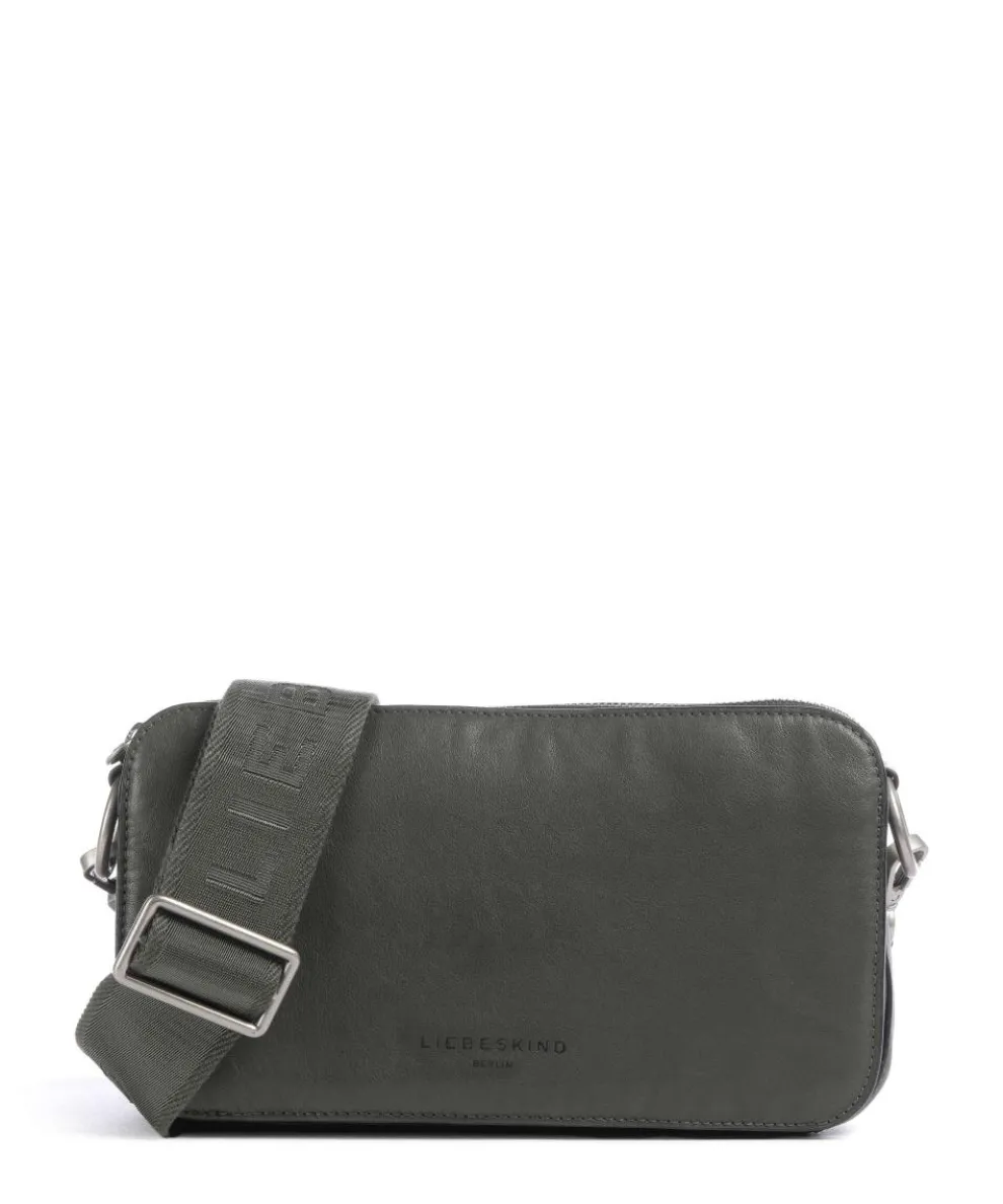 Clarice Sheep Natural Umhängetasche Schafsleder dunkelgrün