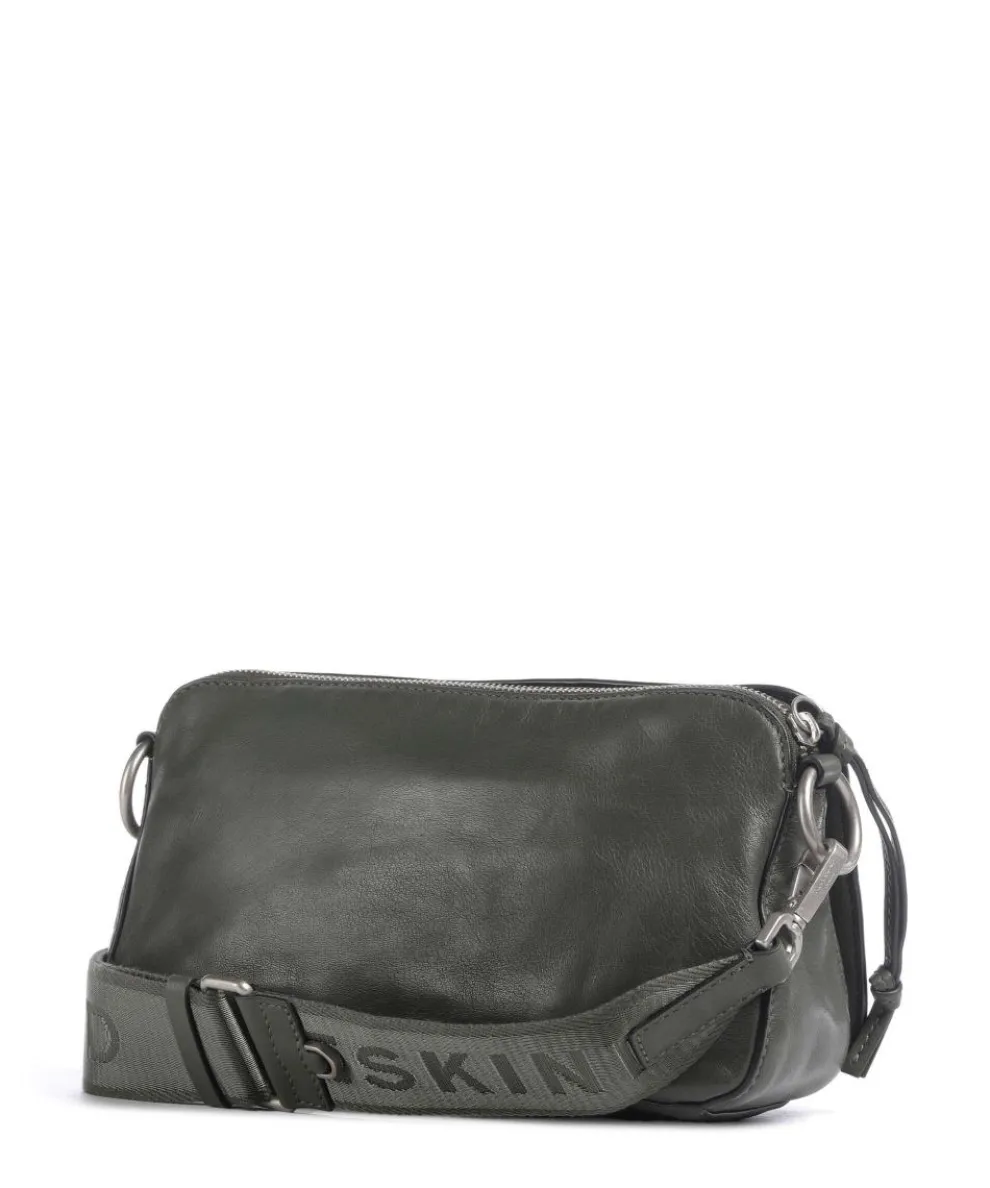 Clarice Sheep Natural Umhängetasche Schafsleder dunkelgrün