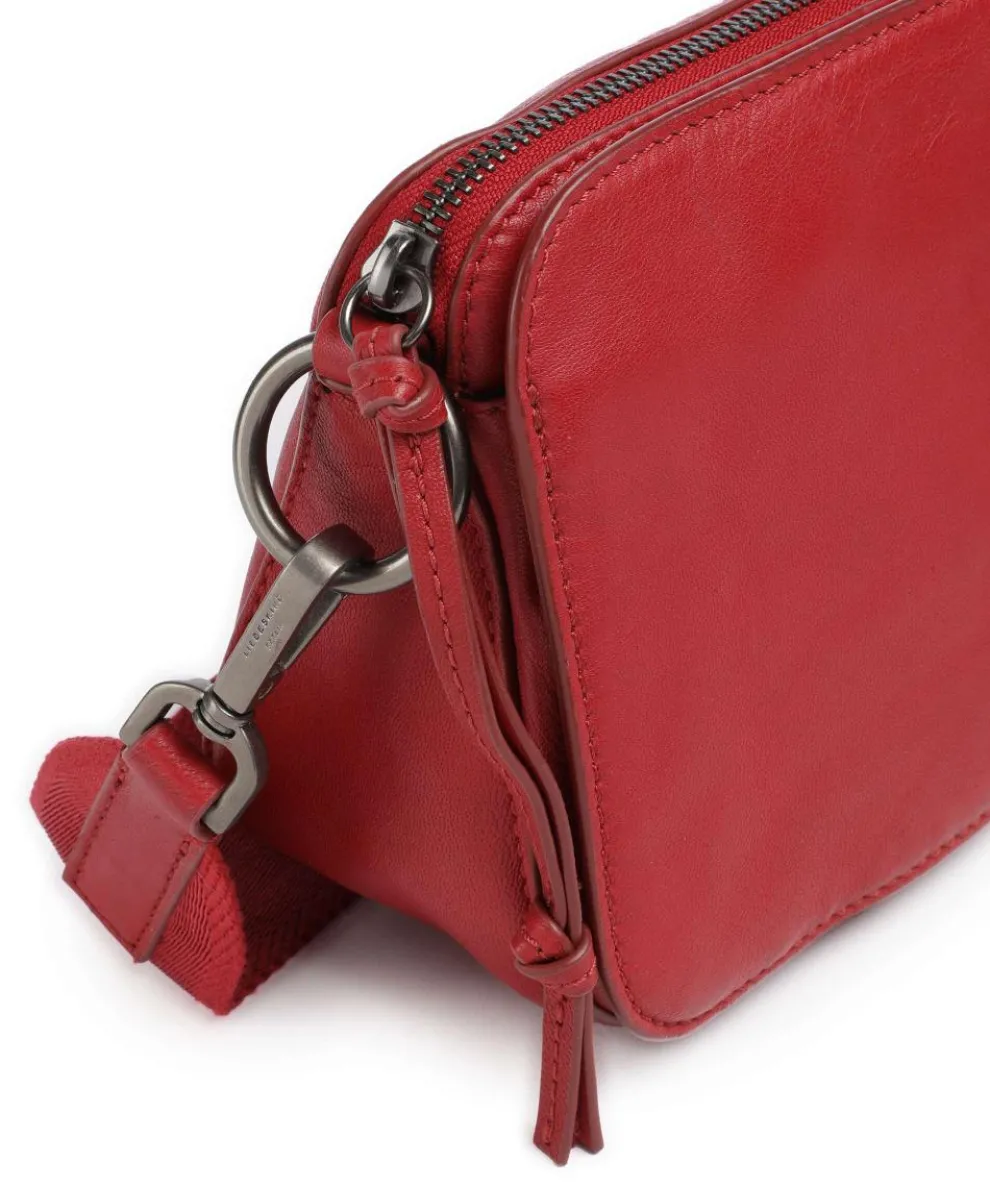 Clarice Sheep Natural M Umhängetasche Schafsleder dunkelrot