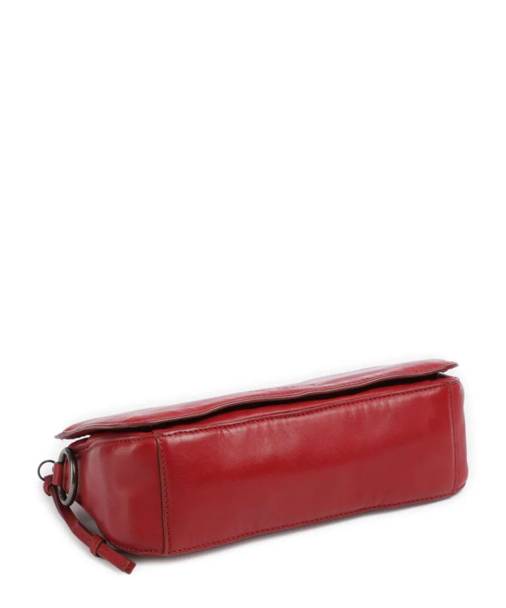 Clarice Sheep Natural M Umhängetasche Schafsleder dunkelrot