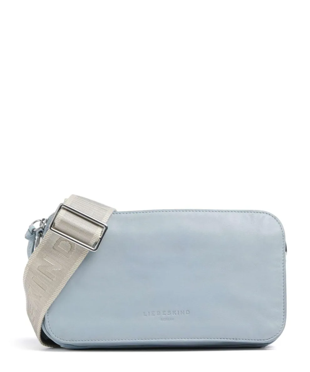 Clarice Sheep Natural M Umhängetasche Schafsleder hellblau