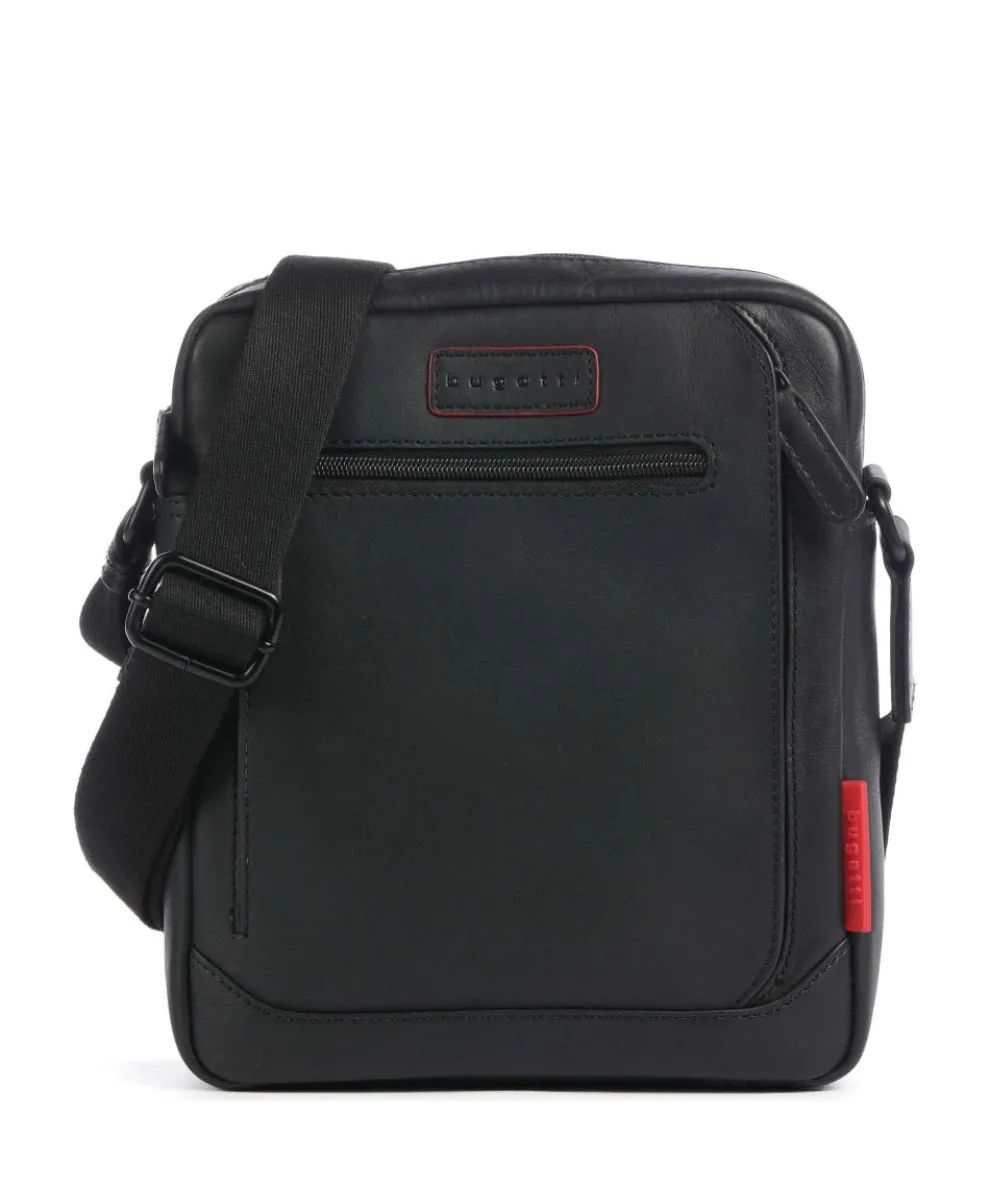 Clark Umhängetasche fein genarbtes Rindsleder schwarz