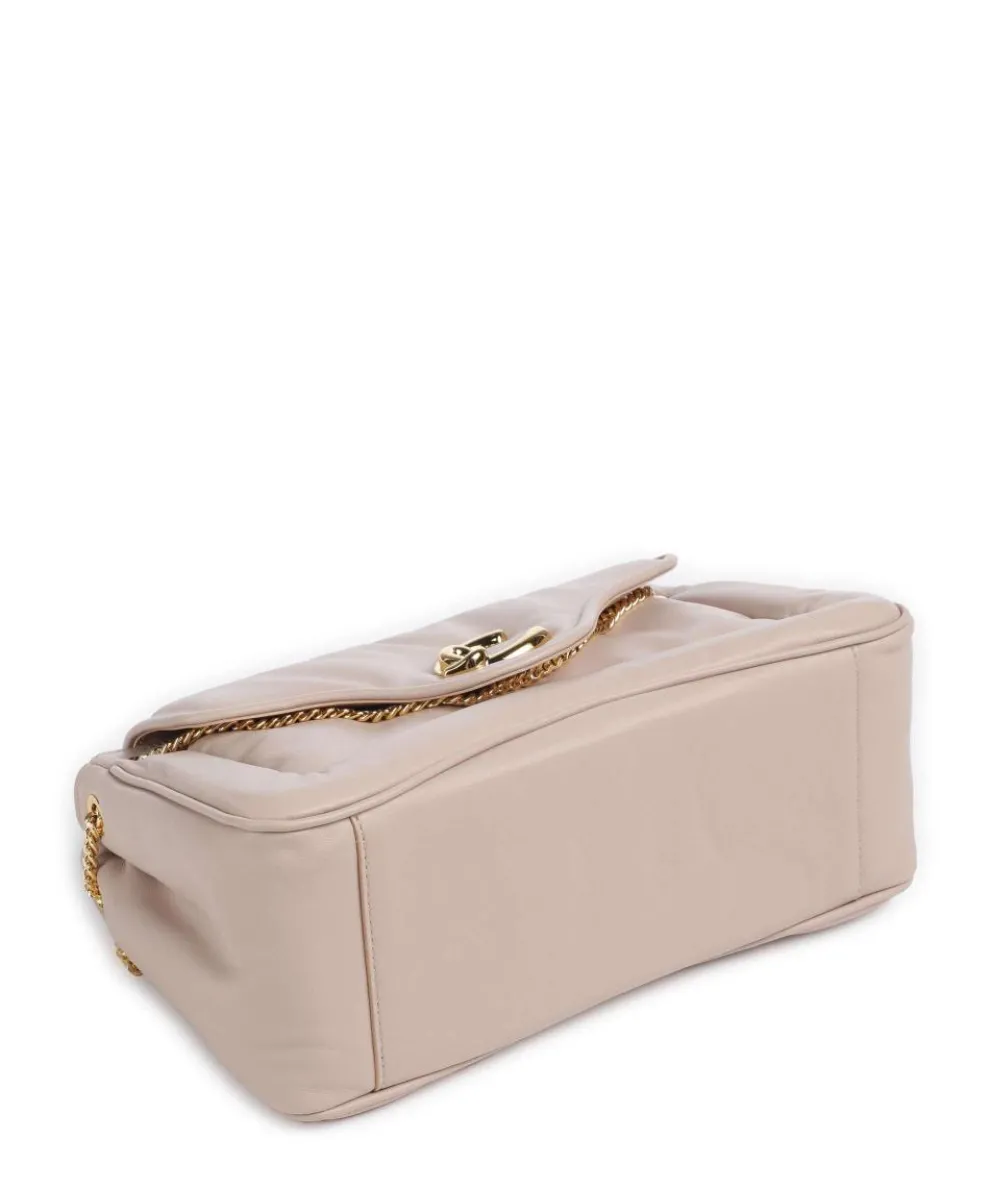 C-Me Fluffy Schultertasche fein genarbtes Rindsleder beige