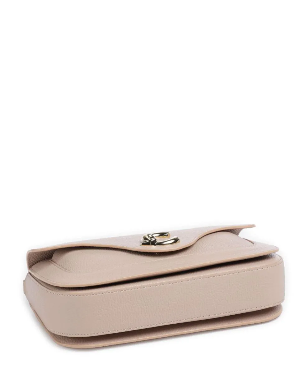 C-Me Umhängetasche genarbtes Rindsleder beige