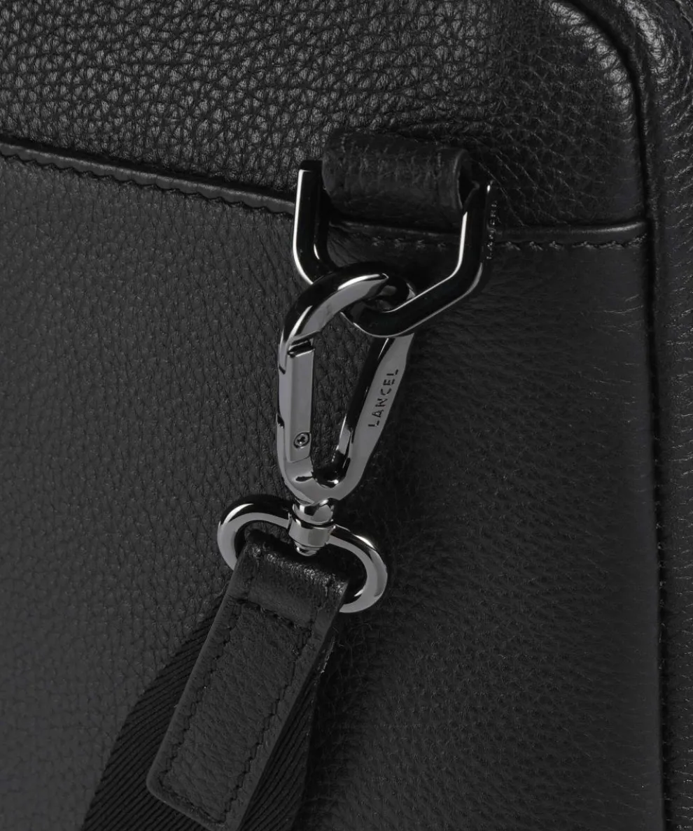 Côme Umhängetasche genarbtes Rindsleder schwarz