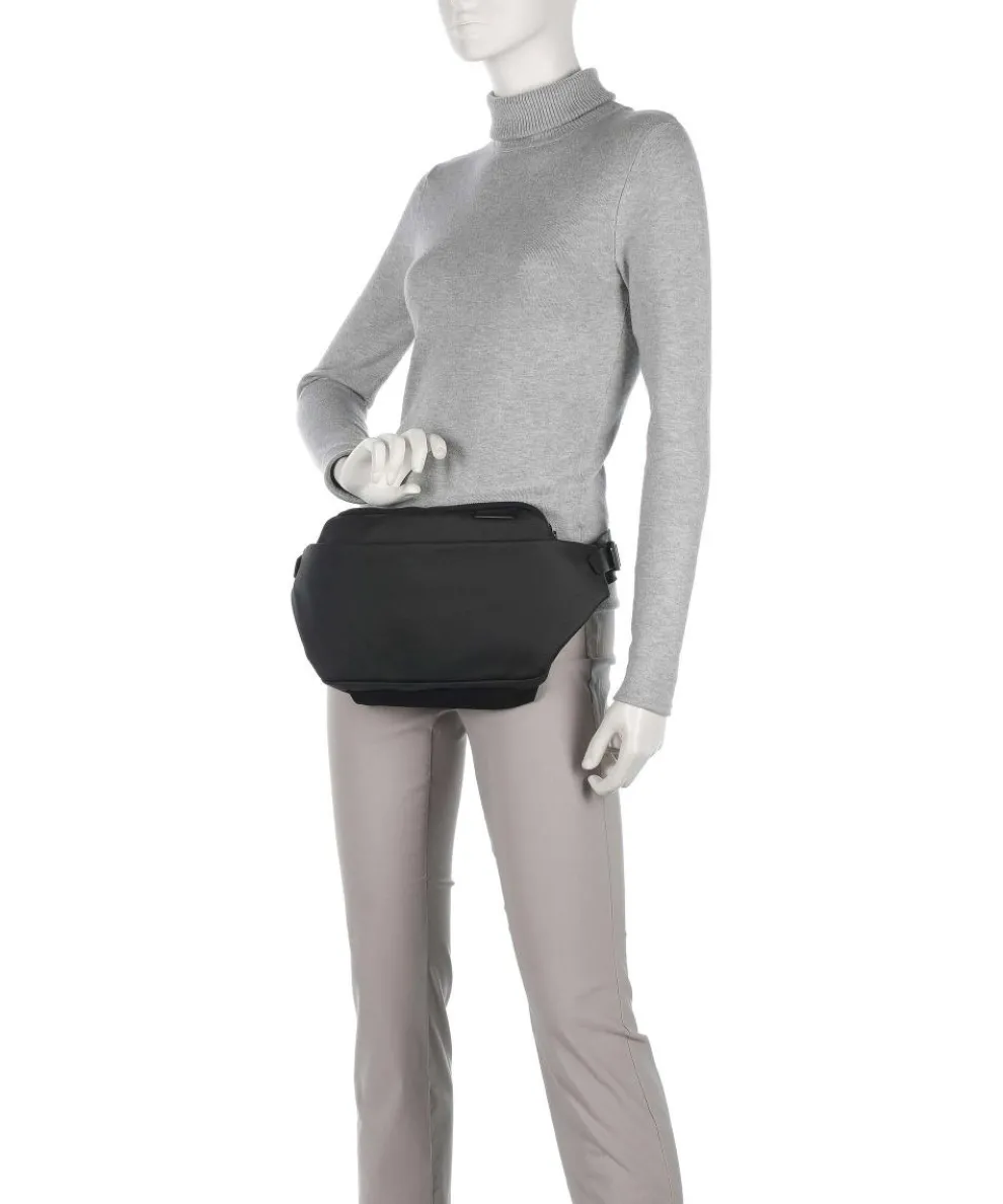 Coated Canvas Isarau Gürteltasche Baumwolle schwarz