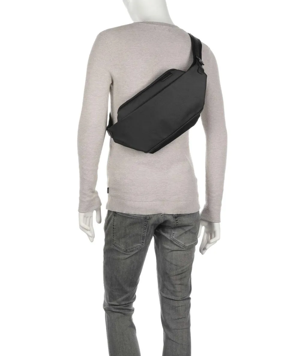 Coated Canvas Isarau Gürteltasche Baumwolle schwarz