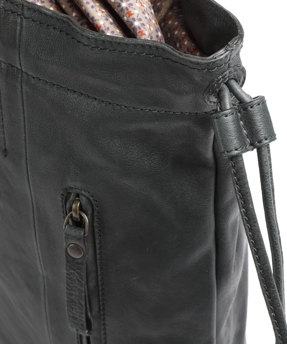 Coffee Klatsch Madison Bucket bag genarbtes Rindsleder dunkelgrün