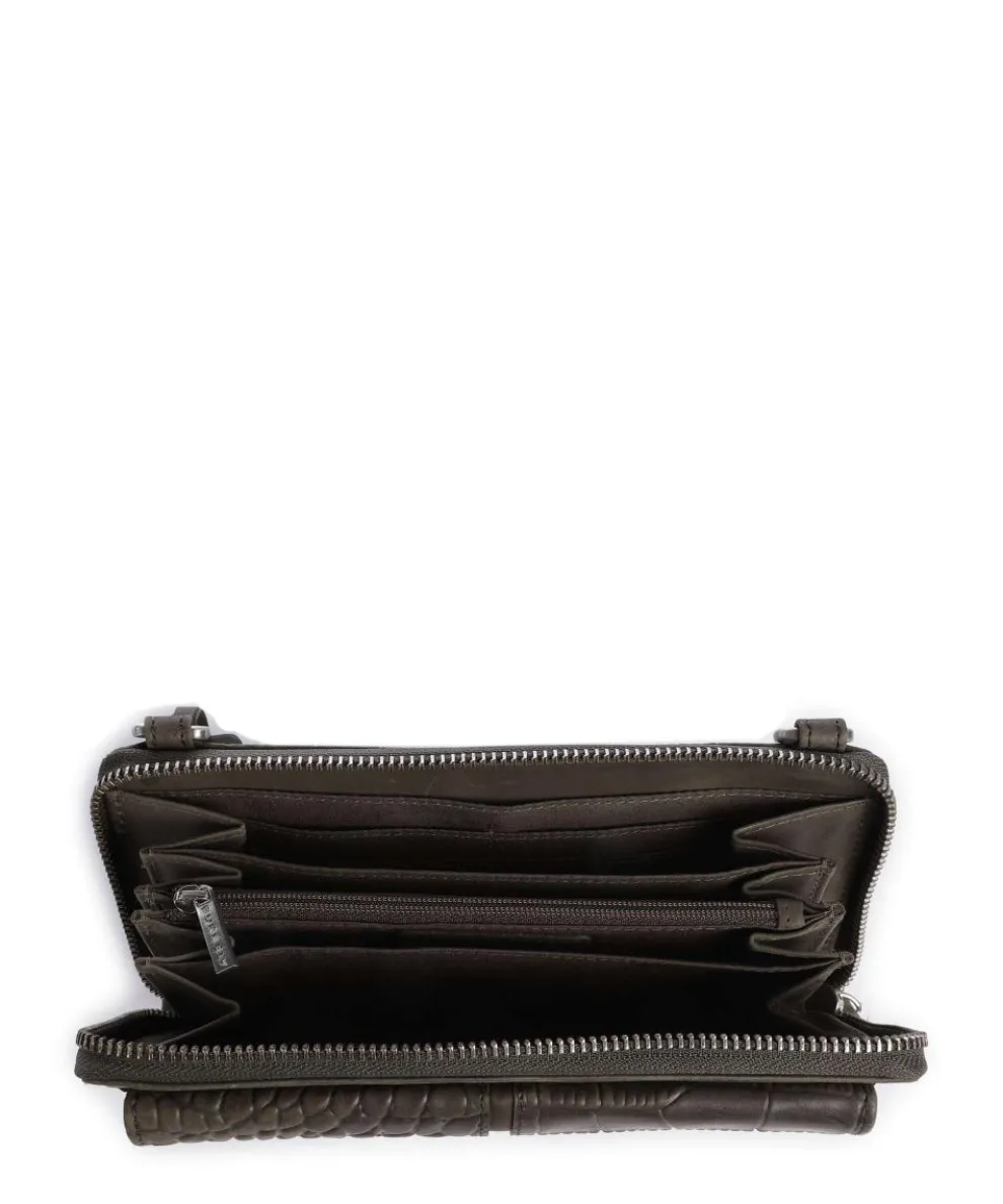 Cool Colbie Geldbörse geprägtes Leder dunkelgrün