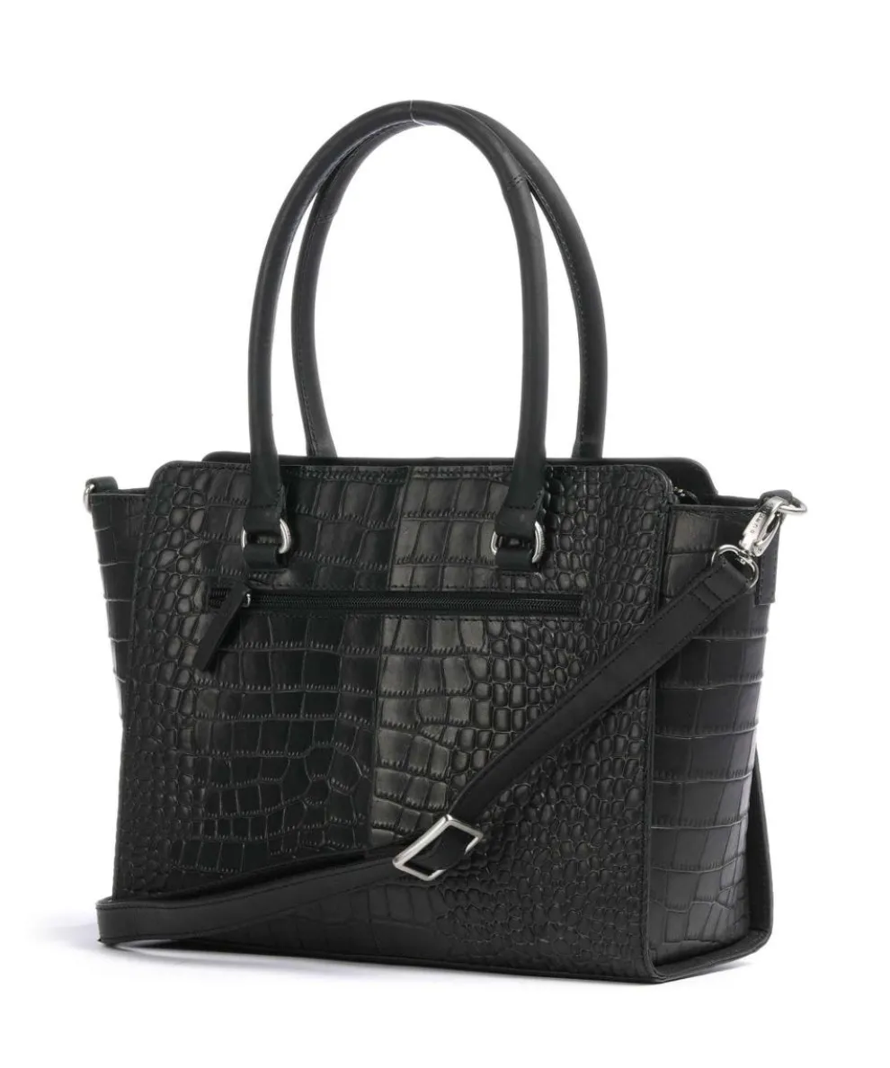 Cool Colbie Handtasche geprägtes Leder schwarz