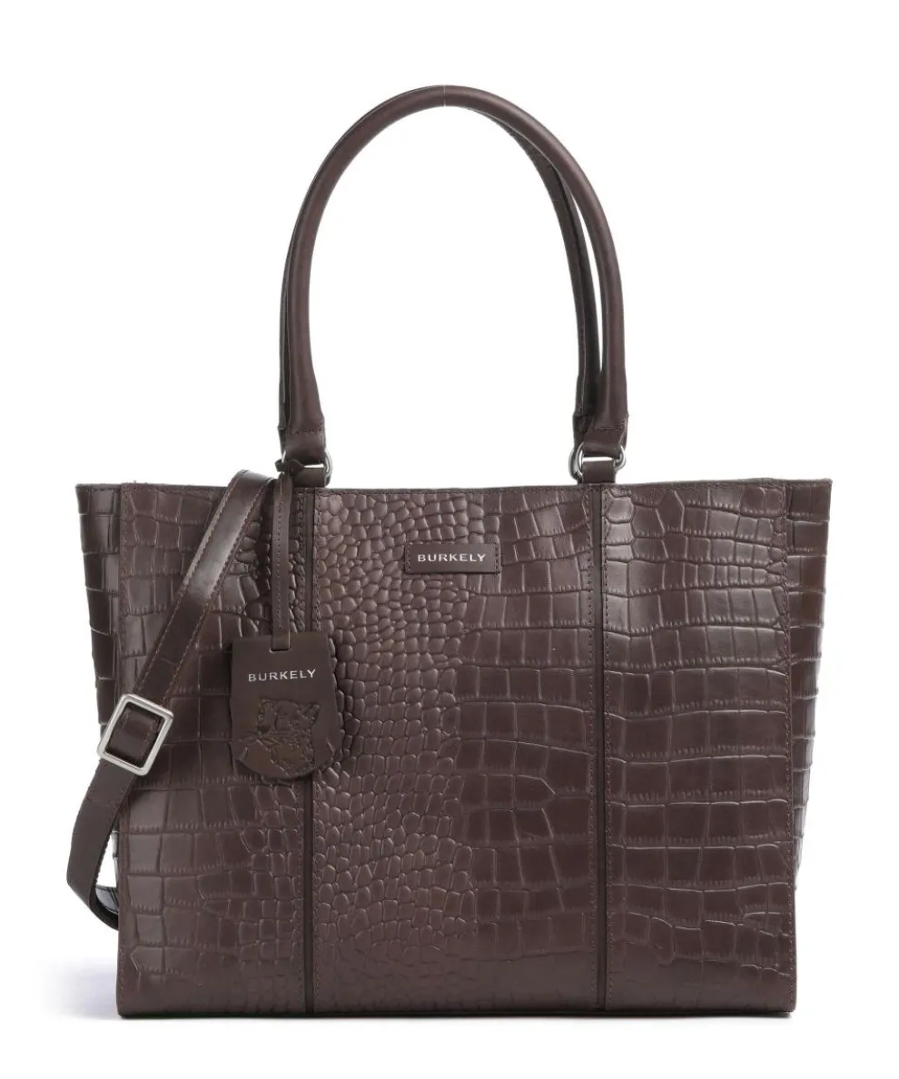 Cool Colbie Shopper 14″ geprägtes Leder dunkelbraun