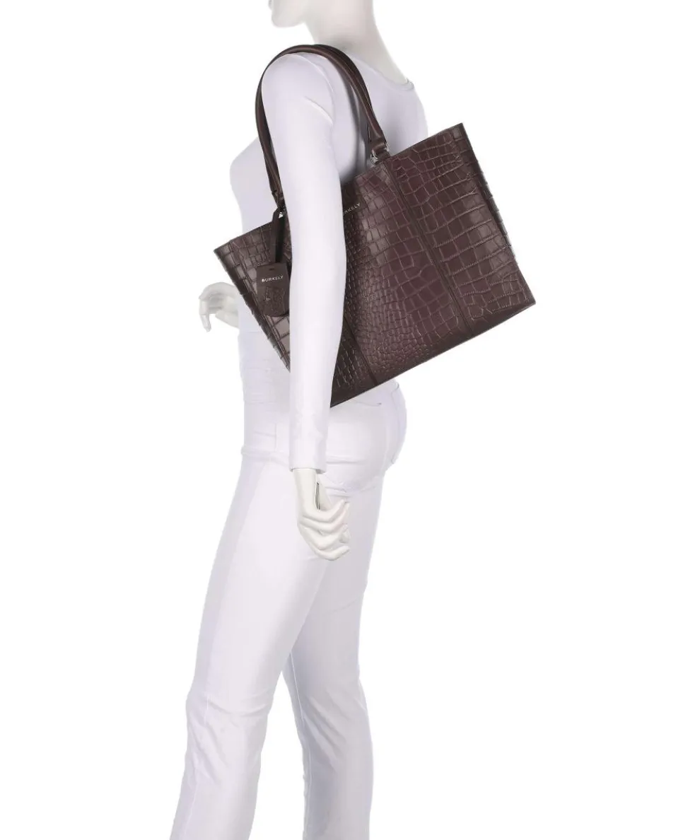 Cool Colbie Shopper 14″ geprägtes Leder dunkelbraun