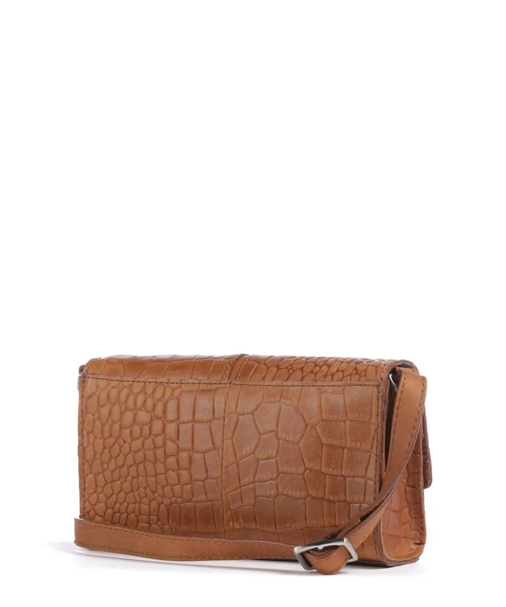 Cool Colbie Umhängetasche geprägtes Leder cognac