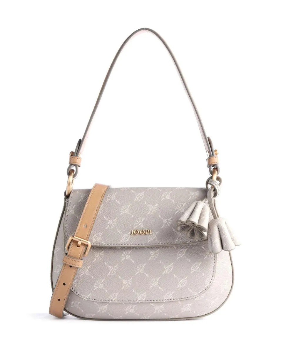 Cortina Edition Loreen Schultertasche Lederimitat hellgrau