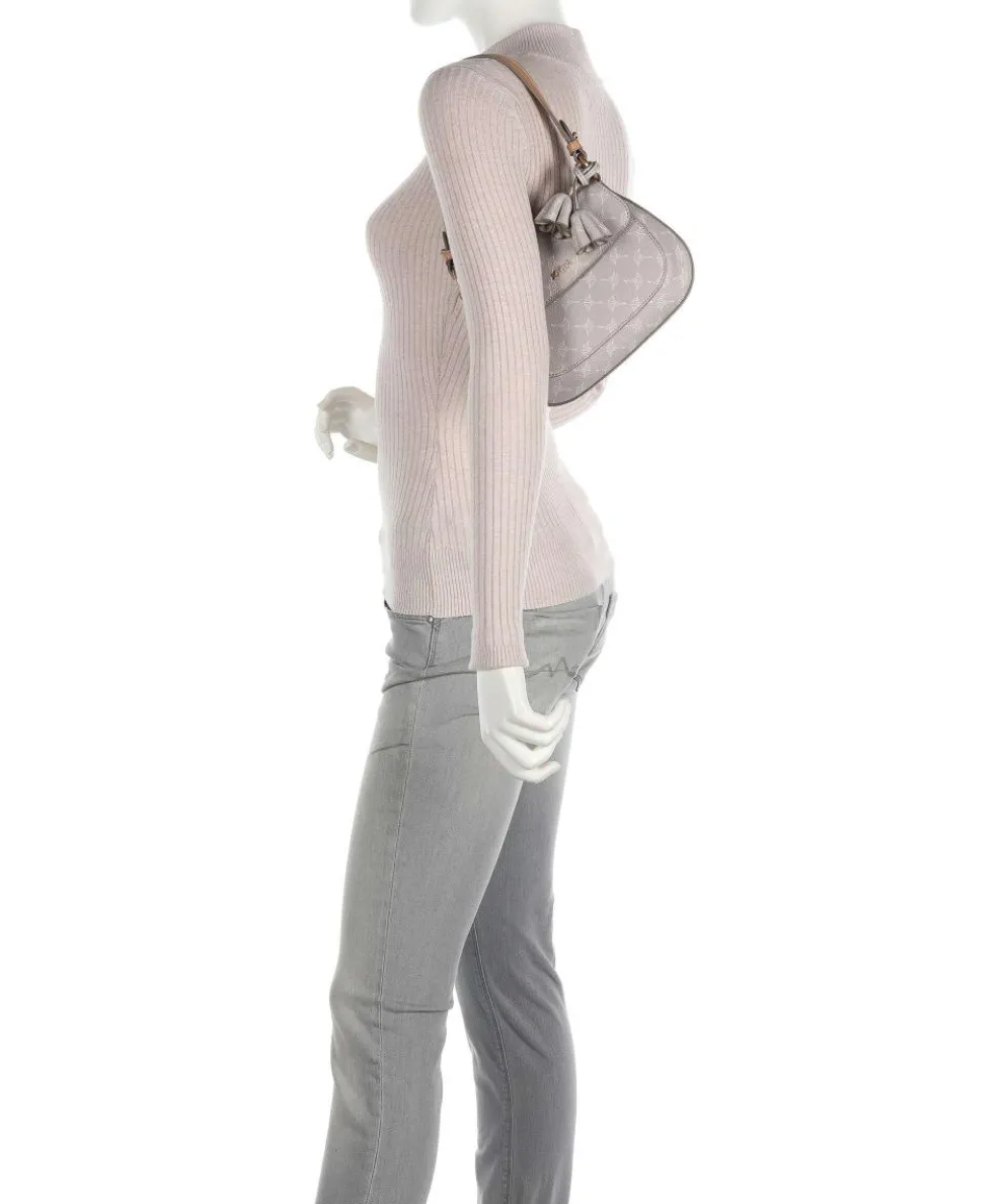 Cortina Edition Loreen Schultertasche Lederimitat hellgrau