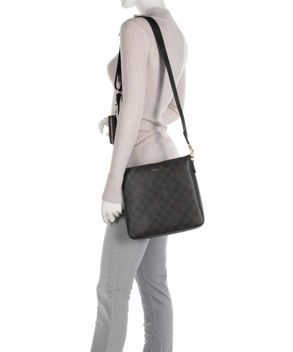 Cortina Piazza Jasmina Umhängetasche Lederimitat dunkelbraun