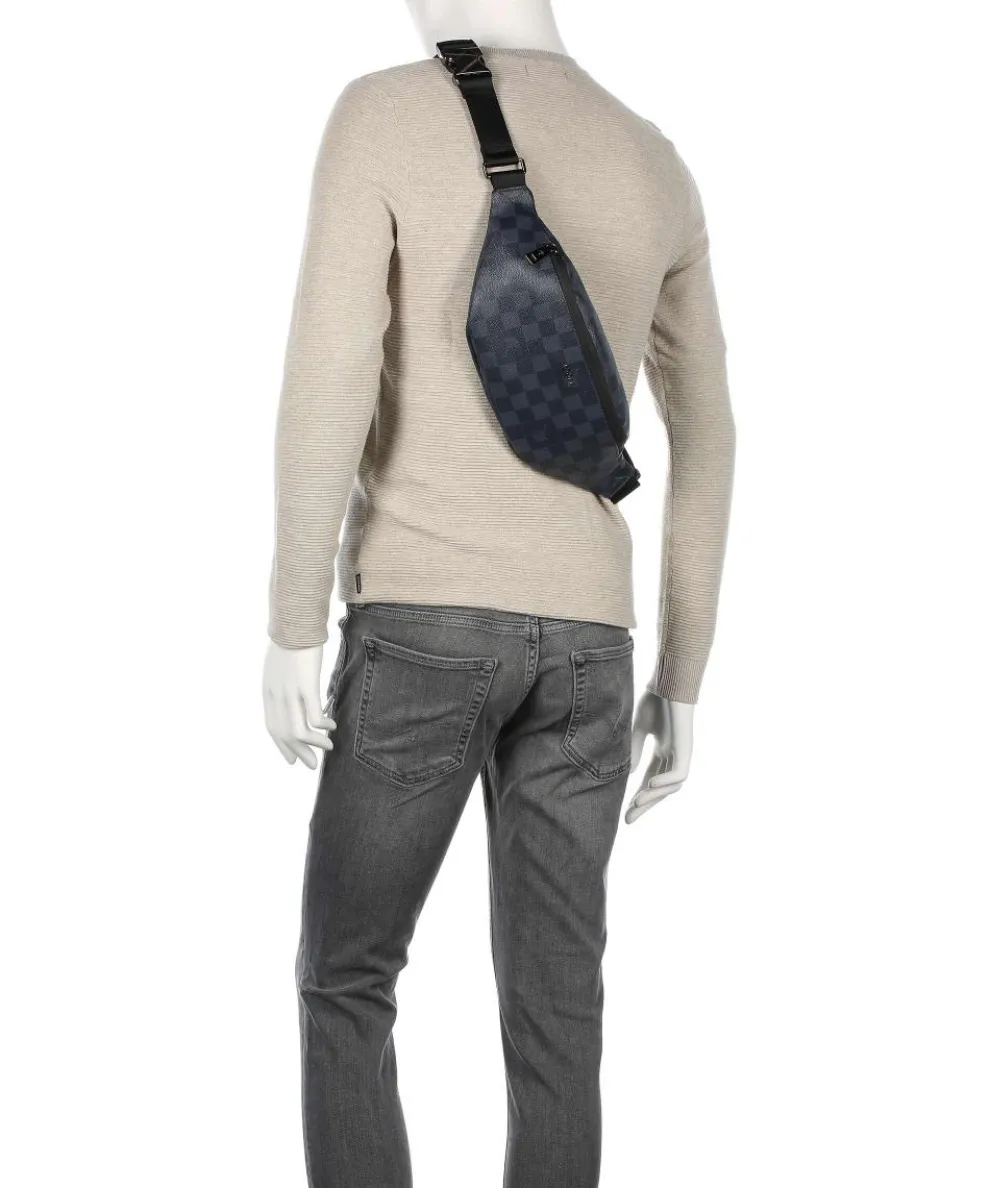 Cortina Piazza Leo Gürteltasche Lederimitat dunkelblau