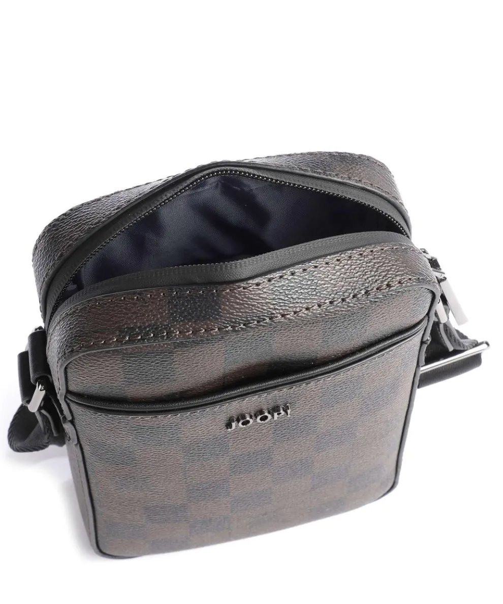 Cortina Piazza Rafael Umhängetasche Lederimitat dunkelbraun