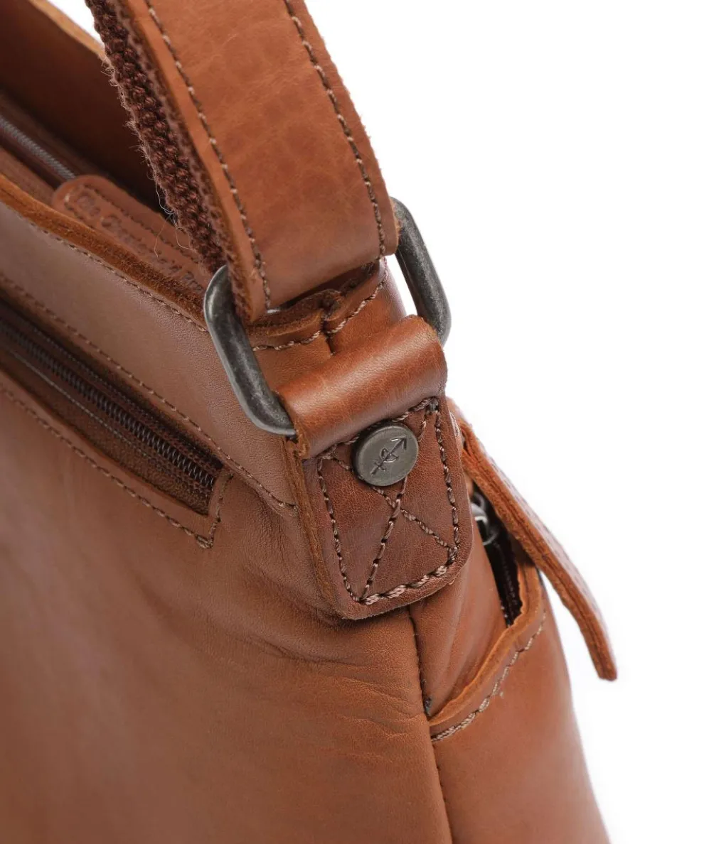 Cow Wax Pull Up Almeria Umhängetasche Pull-Up Rindsleder cognac