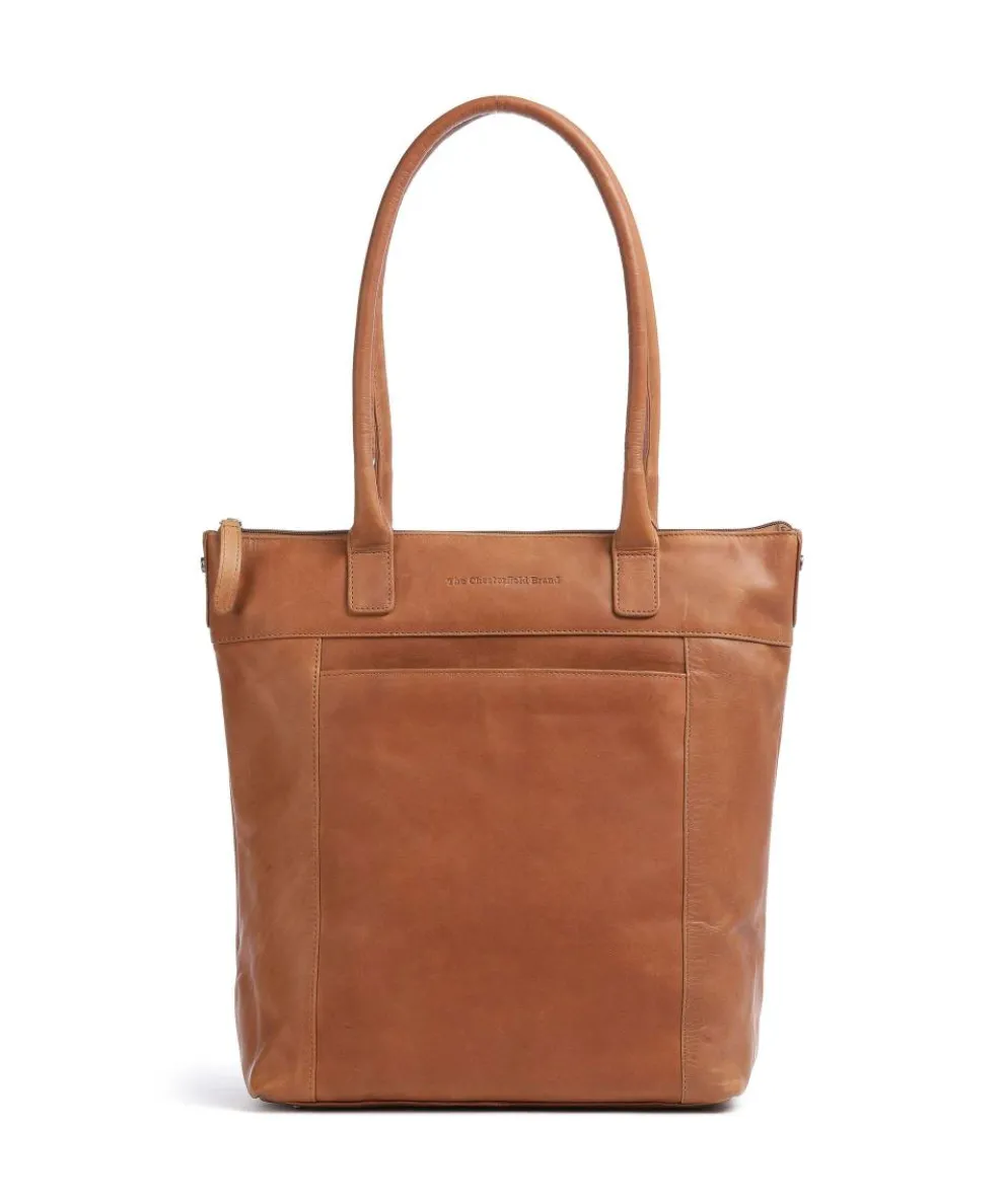 Cow Wax Pull Up Altona Shopper 14″ fein genarbtes Leder cognac