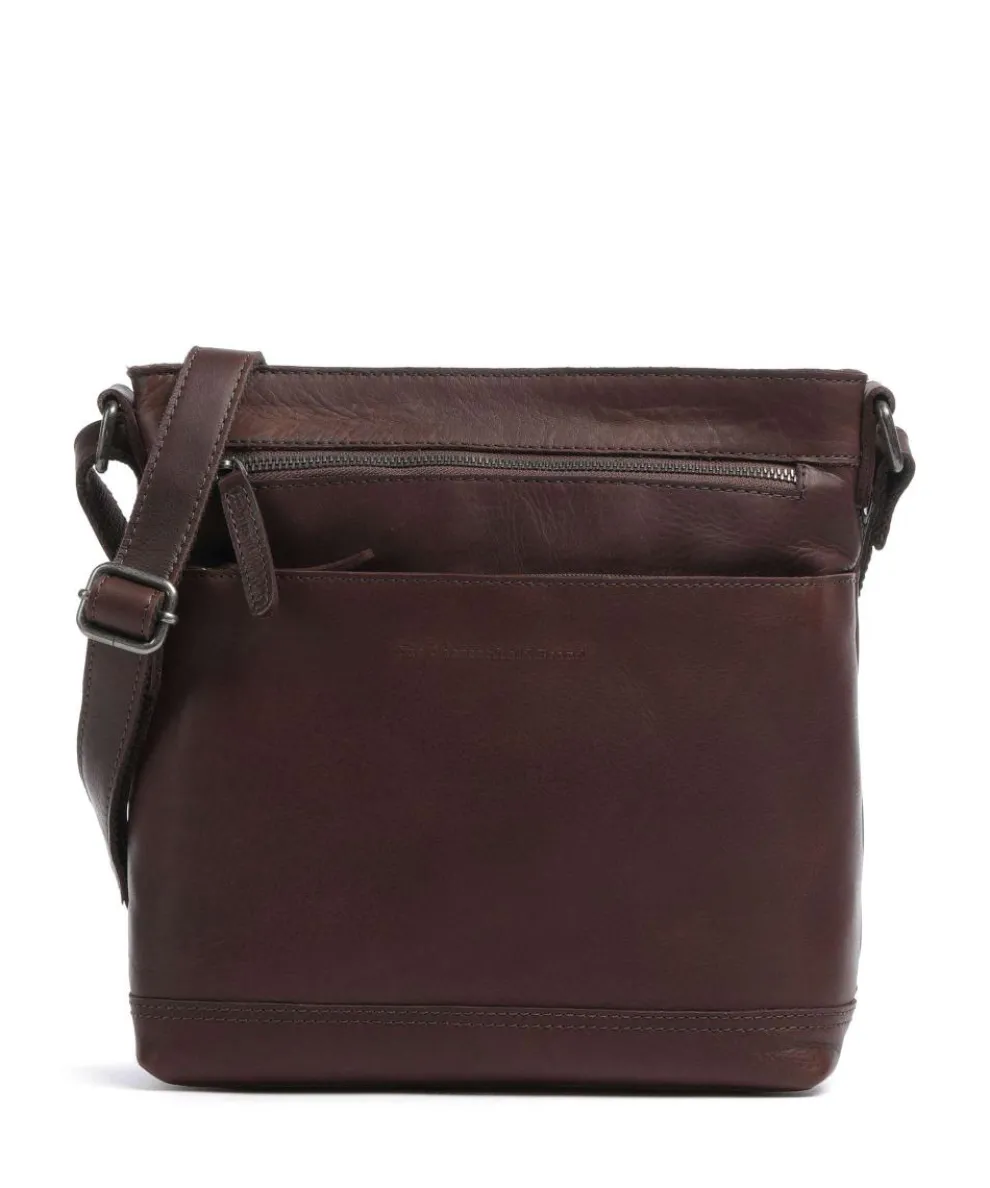 Cow Wax Pull Up Almeria Umhängetasche Pull-Up Rindsleder dunkelbraun