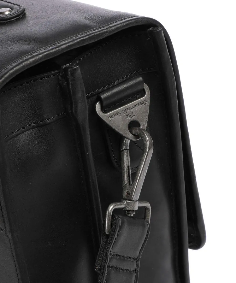 Cow Wax Pull Up Glenwood Aktentasche 17″ Rindsleder schwarz