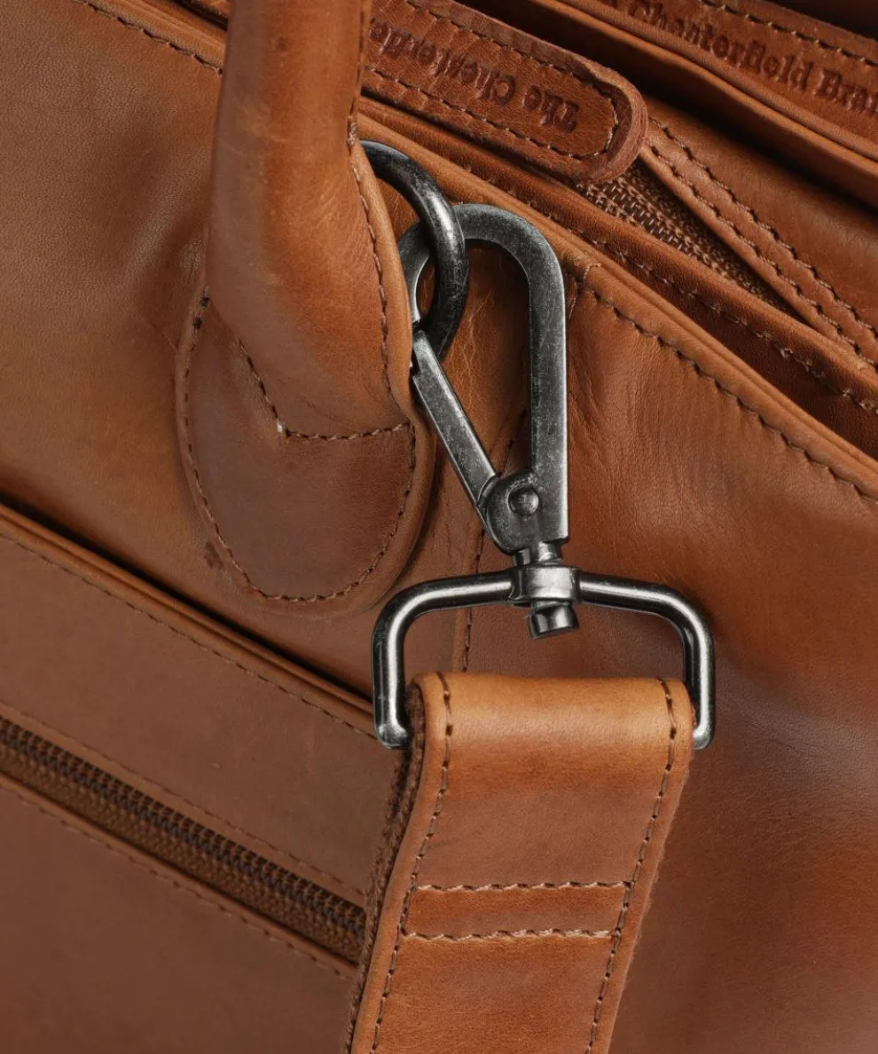Cow Wax Pull Up Passau Handtasche 10″ Pull-Up Rindsleder cognac